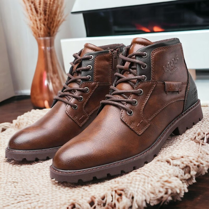 Bottines en Cuir Vintage Confort Durable et Style Authentique