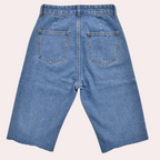 Short Bermuda en Jean Taille Haute Femme