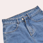 Short Bermuda en Jean Taille Haute Femme