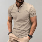 Polo Ajusté Col Zippé Élégant et Confort Moderne