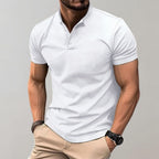 Polo Ajusté Col Zippé Élégant et Confort Moderne