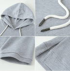 Sweat à Capuche Manches Courtes Femme