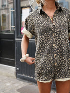 Robe Chemise Femme Imprimée Chic