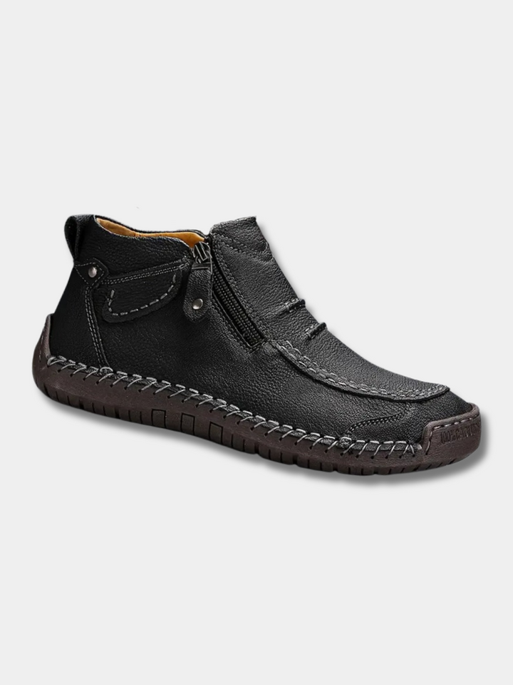 Bottines Homme en Cuir à Lacets