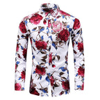 Chemise Florale Élégante Coupe Ajustée et Style Moderne