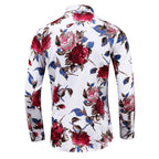 Chemise Florale Élégante Coupe Ajustée et Style Moderne