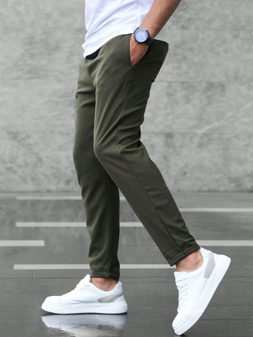 Pantalon Homme Chino Coupe Élégante