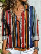 Blouse Femme Imprimé Géométrique Chic