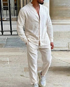Ensemble Décontracté Chemise et Pantalon Confort Élégant et Style Moderne