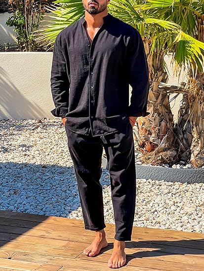 Ensemble Décontracté Chemise et Pantalon Confort Élégant et Style Moderne