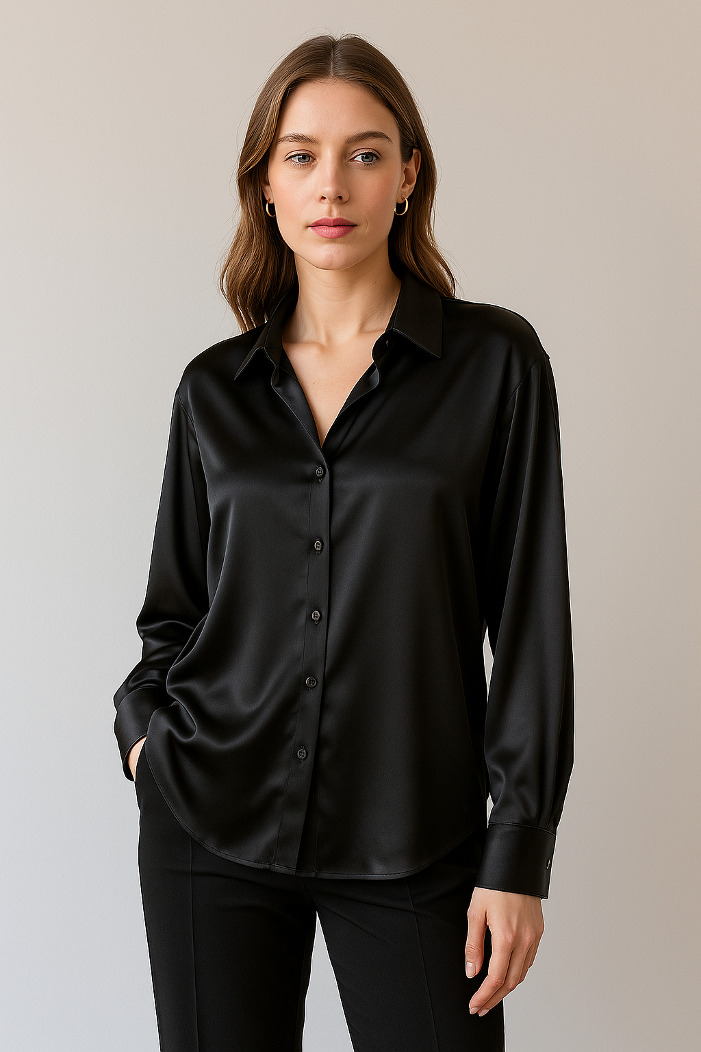 Chemisier Femme Satin Élégance Moderne