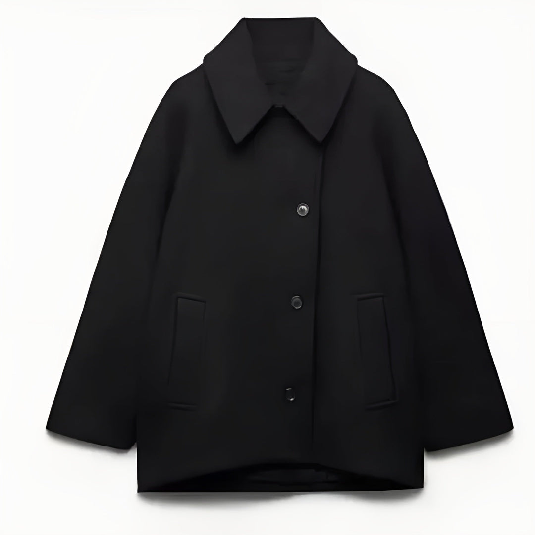 Veste Courte Oversize à Boutonnage Simple