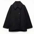 Veste Courte Oversize à Boutonnage Simple