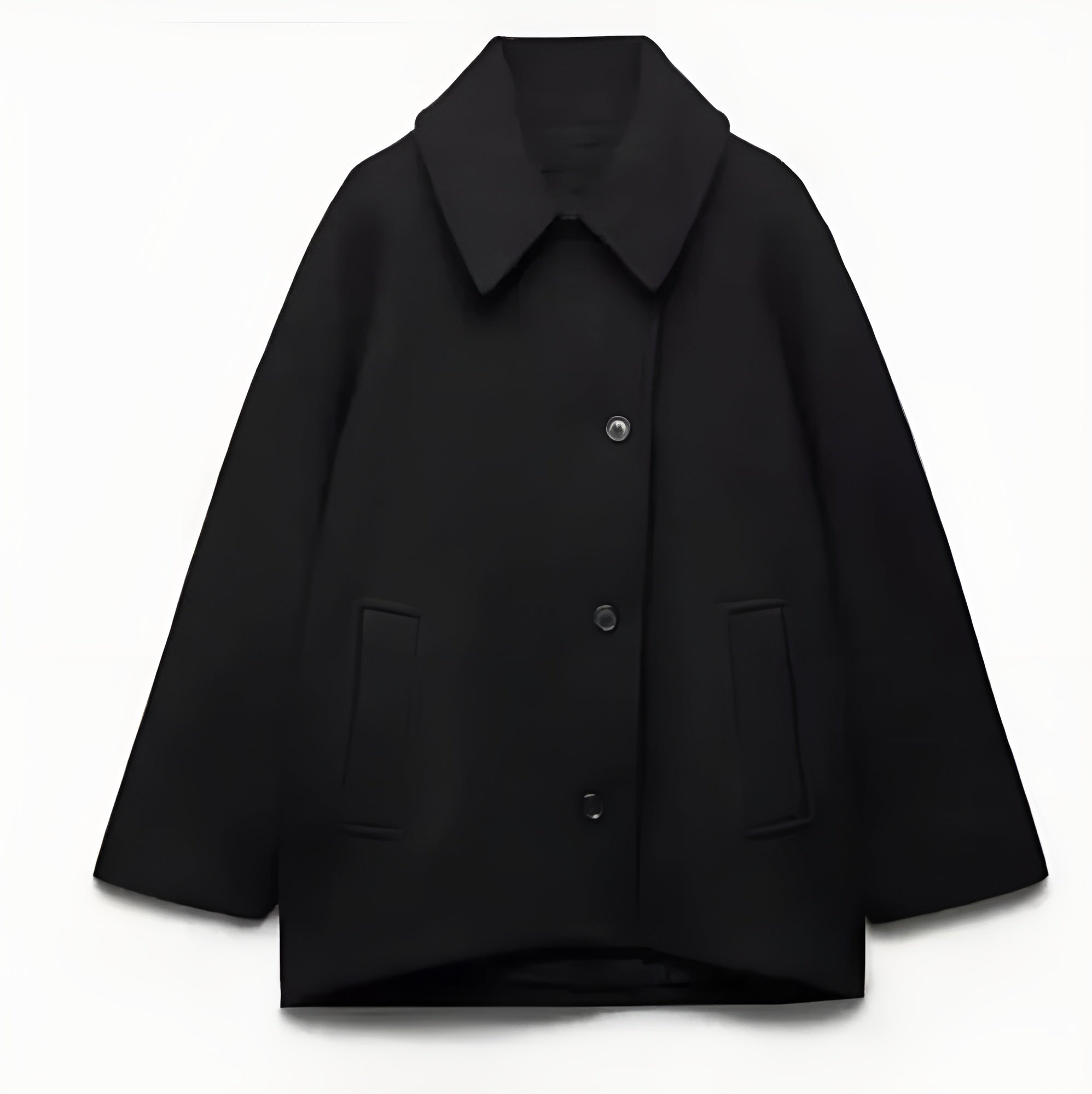 Veste Courte Oversize à Boutonnage Simple
