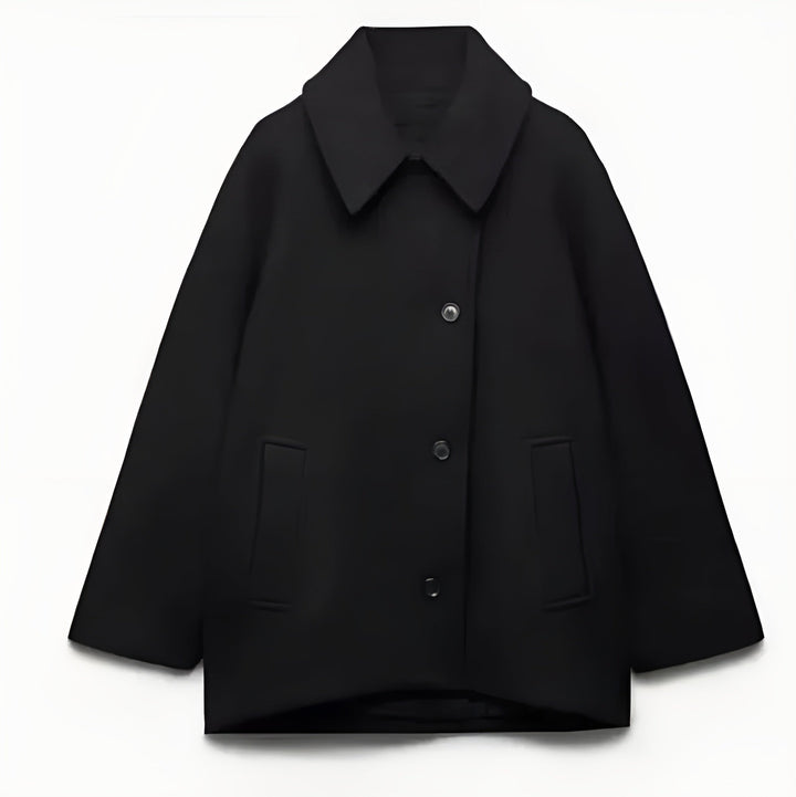 Veste Courte Oversize à Boutonnage Simple
