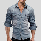 Chemise Homme Denim Slim Moderne