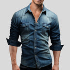 Chemise Homme Denim Slim Moderne