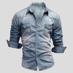 Chemise Homme Denim Slim Moderne