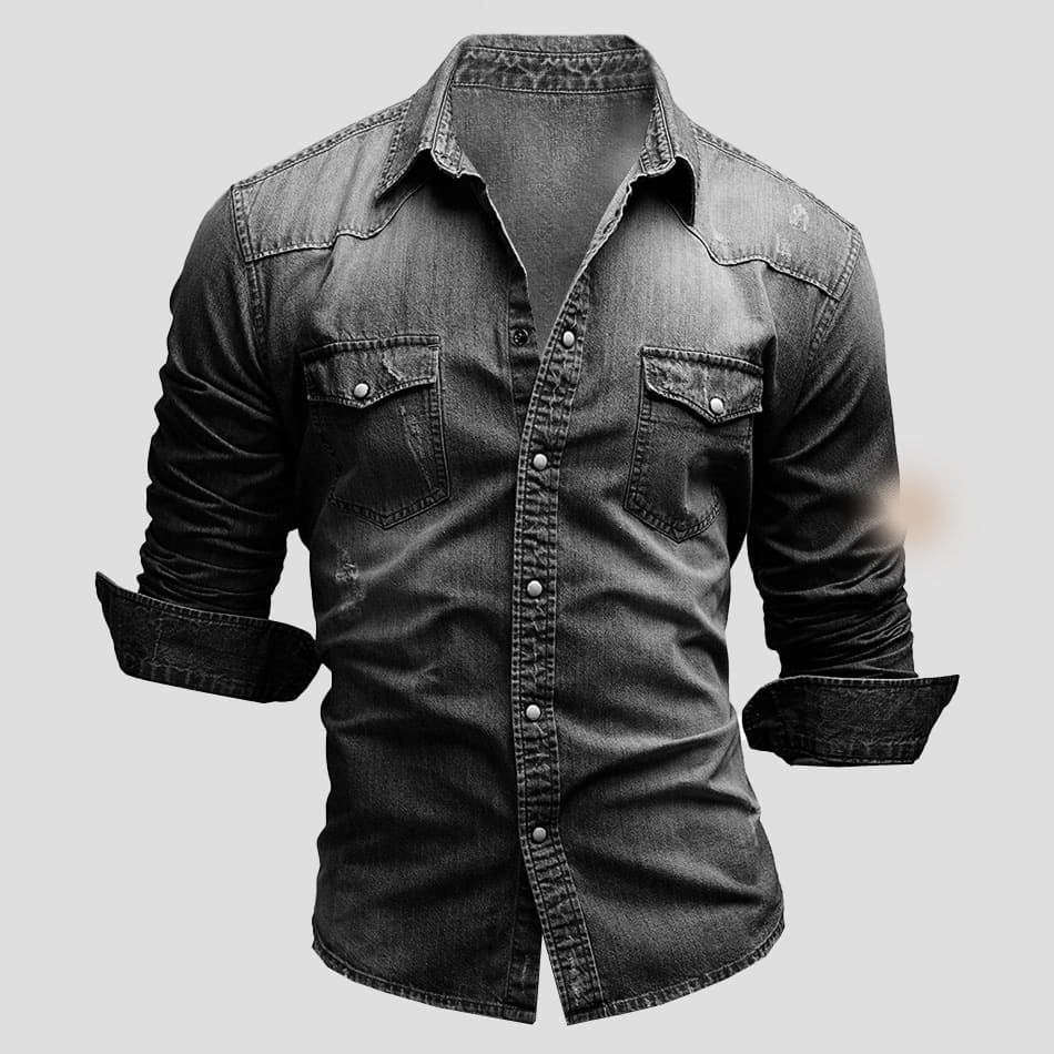 Chemise Homme Denim Slim Moderne