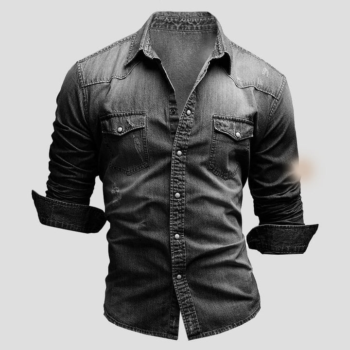 Chemise Homme Denim Slim Moderne