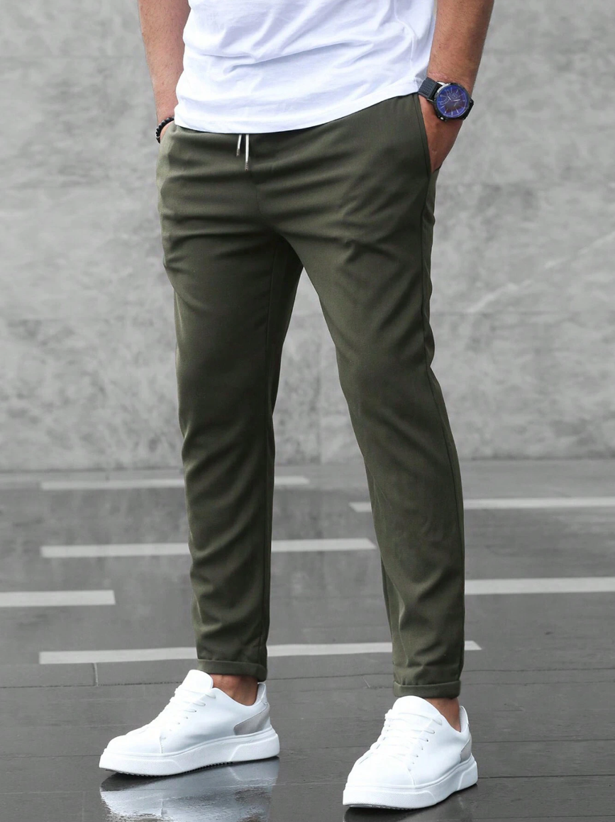 Pantalon Homme Chino Coupe Élégante