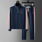 Ensemble Sport Élégant Col Zippé Confort et Style Moderne