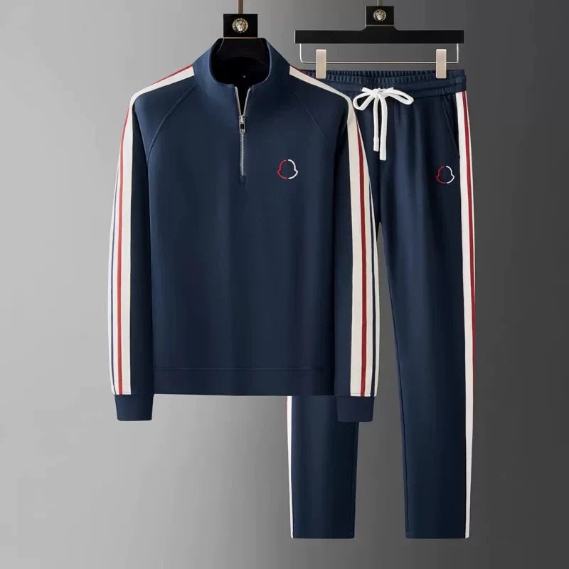 Ensemble Sport Élégant Col Zippé Confort et Style Moderne