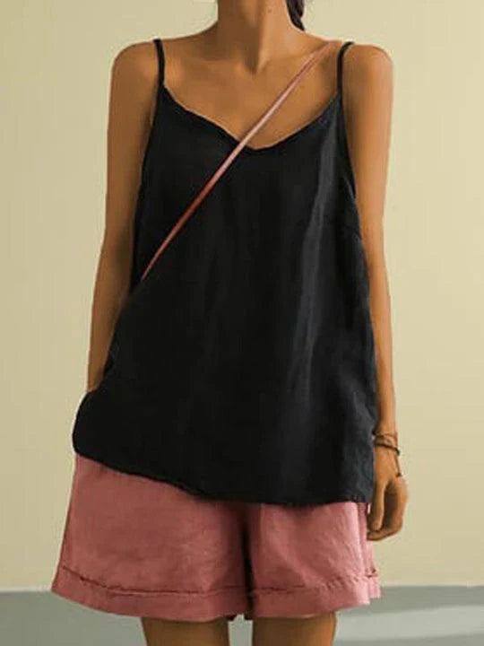 Débardeur Femme Lin Décontracté Chic
