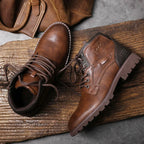 Bottines en Cuir Vintage Confort Durable et Style Authentique
