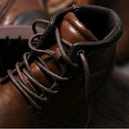 Bottines en Cuir Vintage Confort Durable et Style Authentique