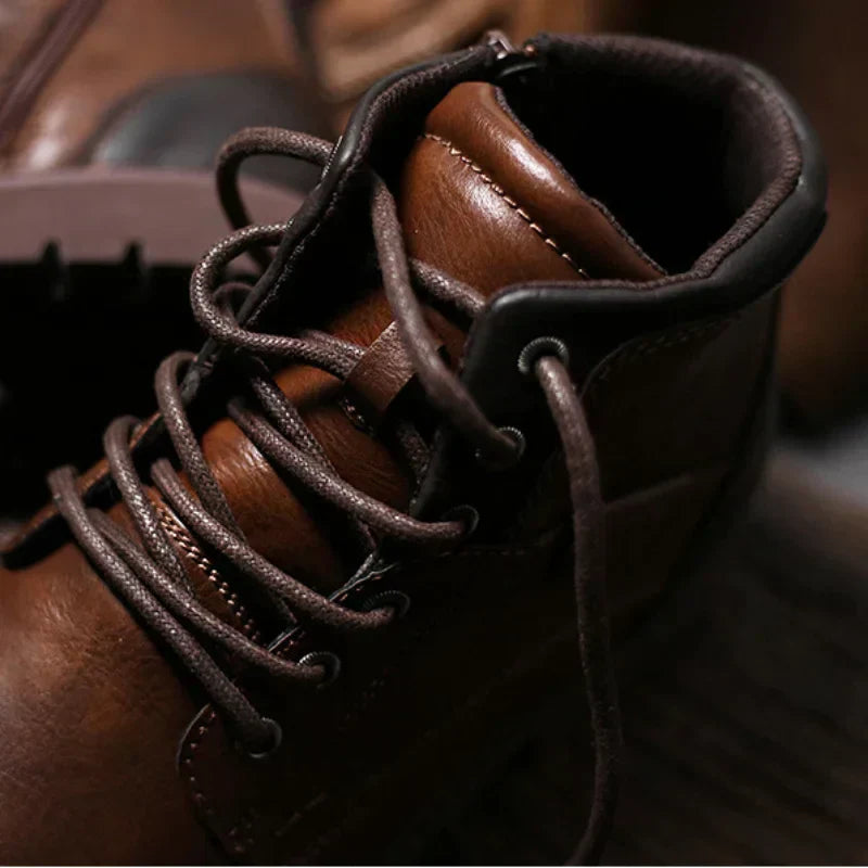 Bottines en Cuir Vintage Confort Durable et Style Authentique