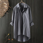 Chemisier Femme Oversize Lin Élégant