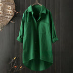 Chemisier Femme Oversize Lin Élégant