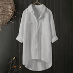 Chemisier Femme Oversize Lin Élégant