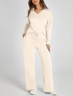 Ensemble Maille Col V et Pantalon Large