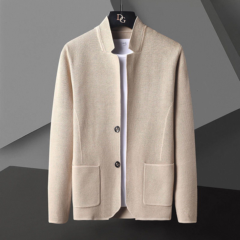 Cardigan Homme Maille Élégance Minimaliste