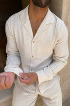 Ensemble Chemise et Pantalon Lin Élégant Confort Léger et Style Estival