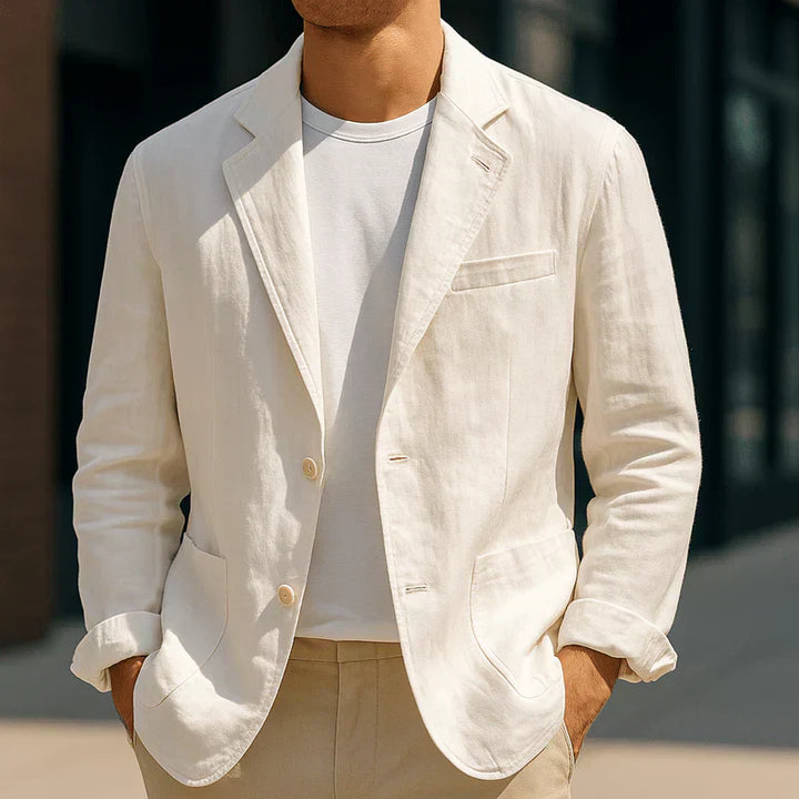 Blazer Homme Décontracté à Revers Classiques