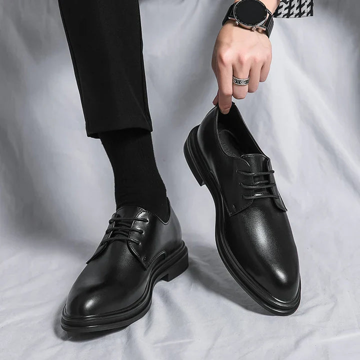 Chaussures Derby en Cuir Verni Élégantes Style Formel et Confort