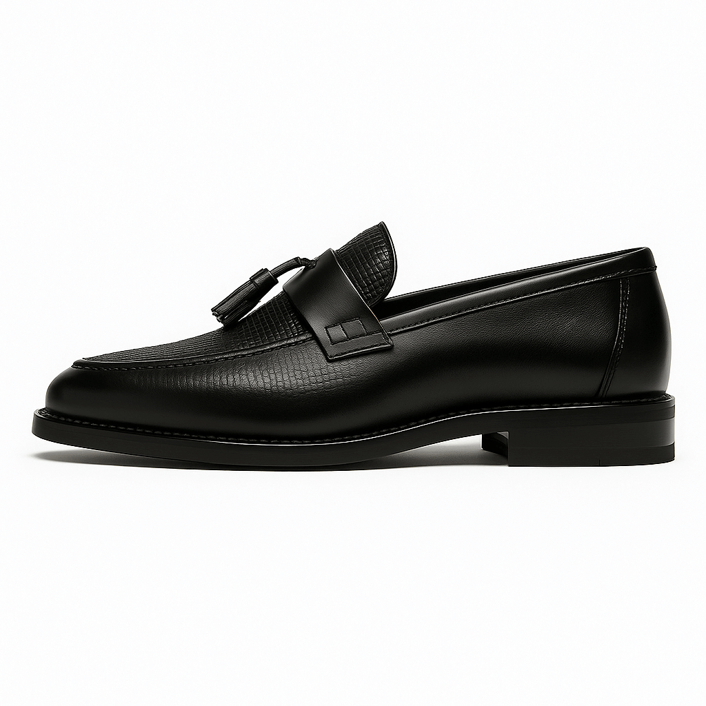 Mocassins à Pampilles en Cuir Élégants Confort et Style Classique