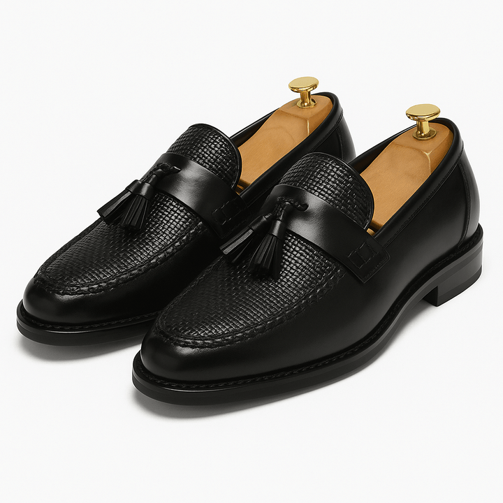 Mocassins à Pampilles en Cuir Élégants Confort et Style Classique