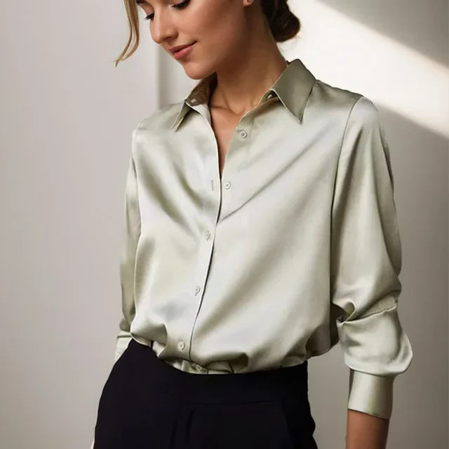 Chemisier Femme Satin Élégance Intemporelle