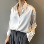 Chemisier Femme Satin Élégance Intemporelle