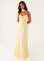 Robe Longue à Bretelles Fines Femme