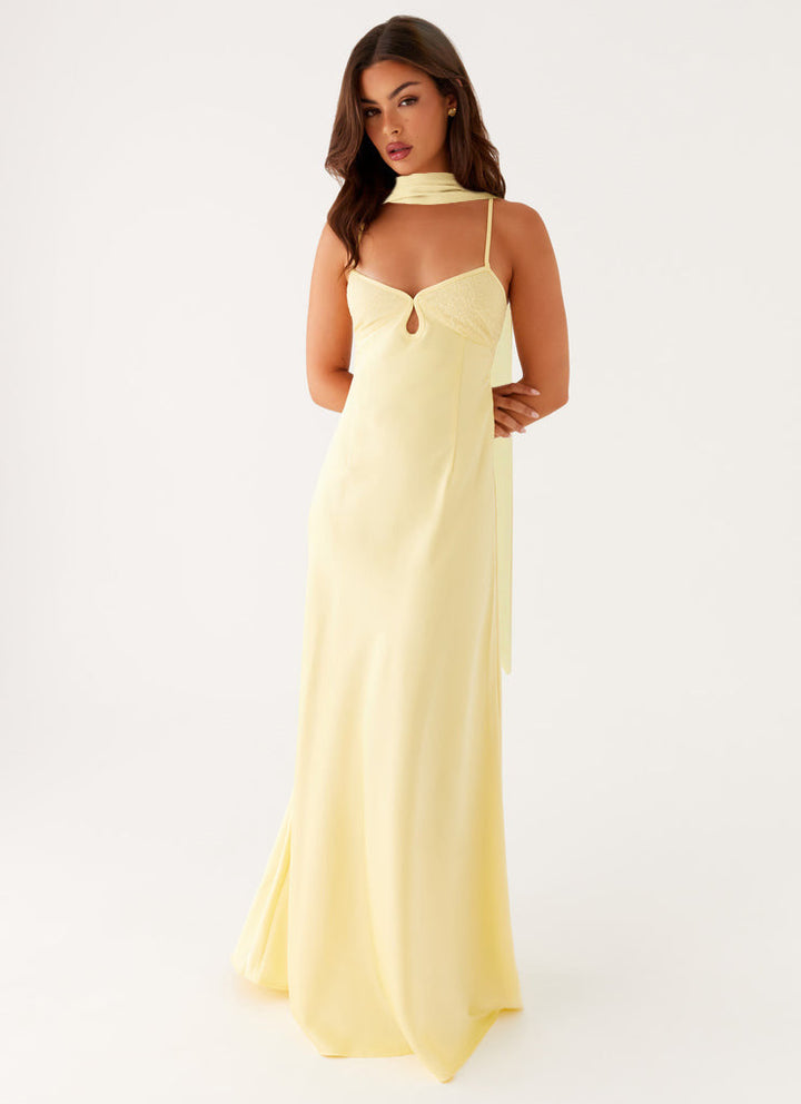 Robe Longue à Bretelles Fines Femme