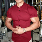 Chemise Ajustée Manches Courtes Élégante et Style Moderne