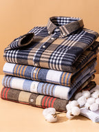 Chemise Homme à Carreaux Boutonnée