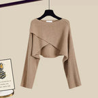 Ensemble Top Croisé et Jupe Longue Femme