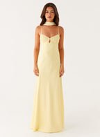Robe Longue à Bretelles Fines Femme