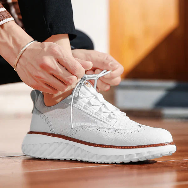 Baskets en Cuir Respirantes Confort Léger et Style Élégant